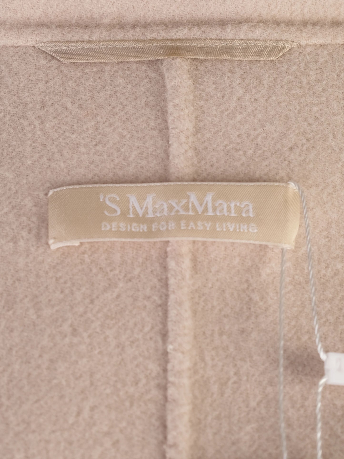 excellent max mara gray wool double-breasted coat size s