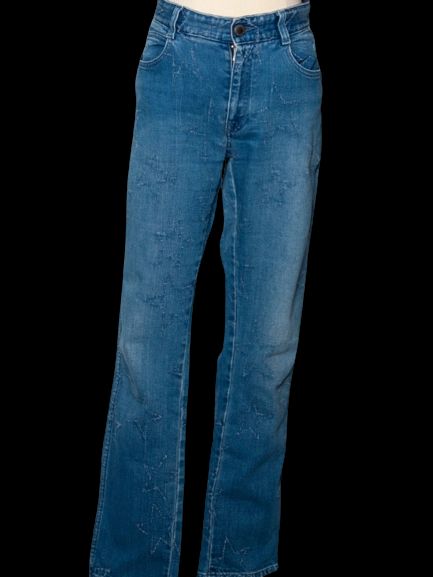 good stella mccartney blue cotton jeans size s for women