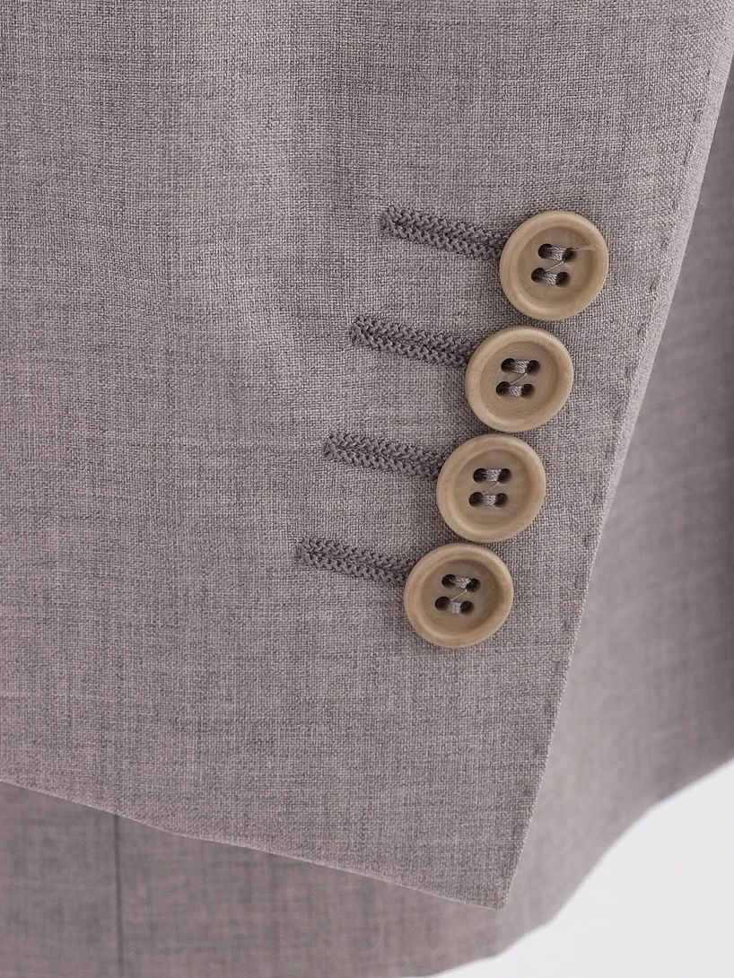 perfect canali gray wool suit jacket size m for men