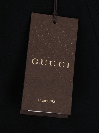 NEW Gucci Black Nylon Pants Size S with Zippers at Ankle