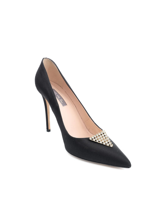 Excellent Sarah Jessica Parker Black High-Heeled Shoes Size 38