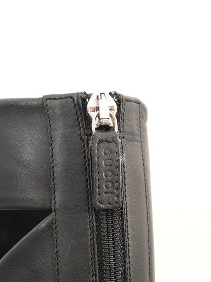 Perfect Gucci Thigh-High Black Leather Boots Size 37.5