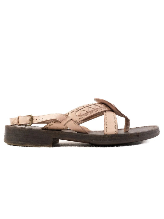 Average Bottega Veneta Brown Leather Sandals Size 35 with Buckle