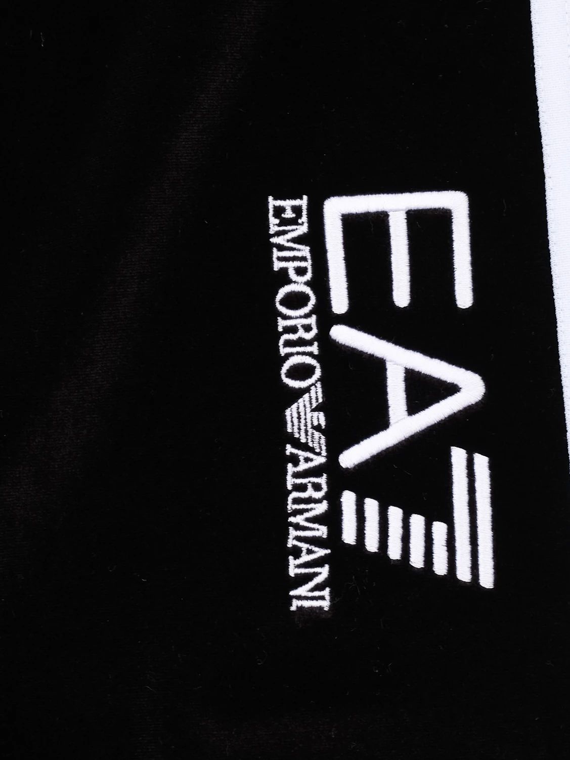 new emporio armani black hooded zip-up coat size xl