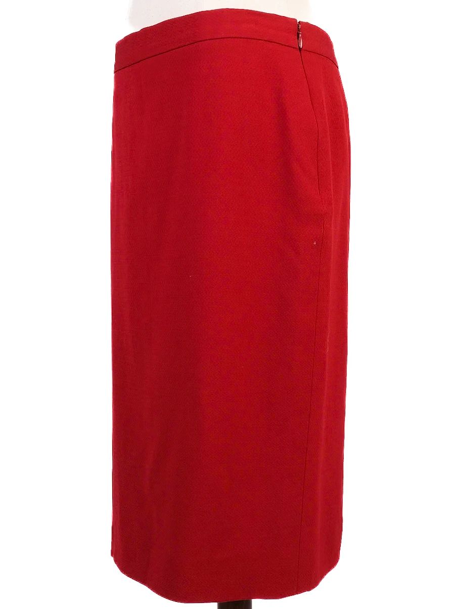 excellent moschino cheap and chic red cotton skirt size m