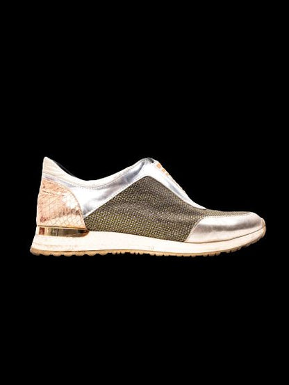 Good Baldinini Stylish Combined Textile Sneakers in Metallic Colors