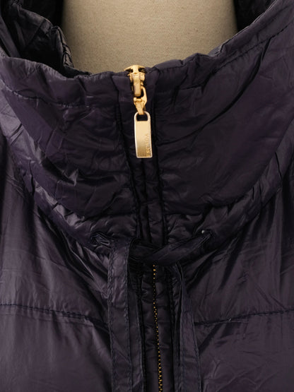 Excellent Escada Blue Nylon Winter Coat Size M