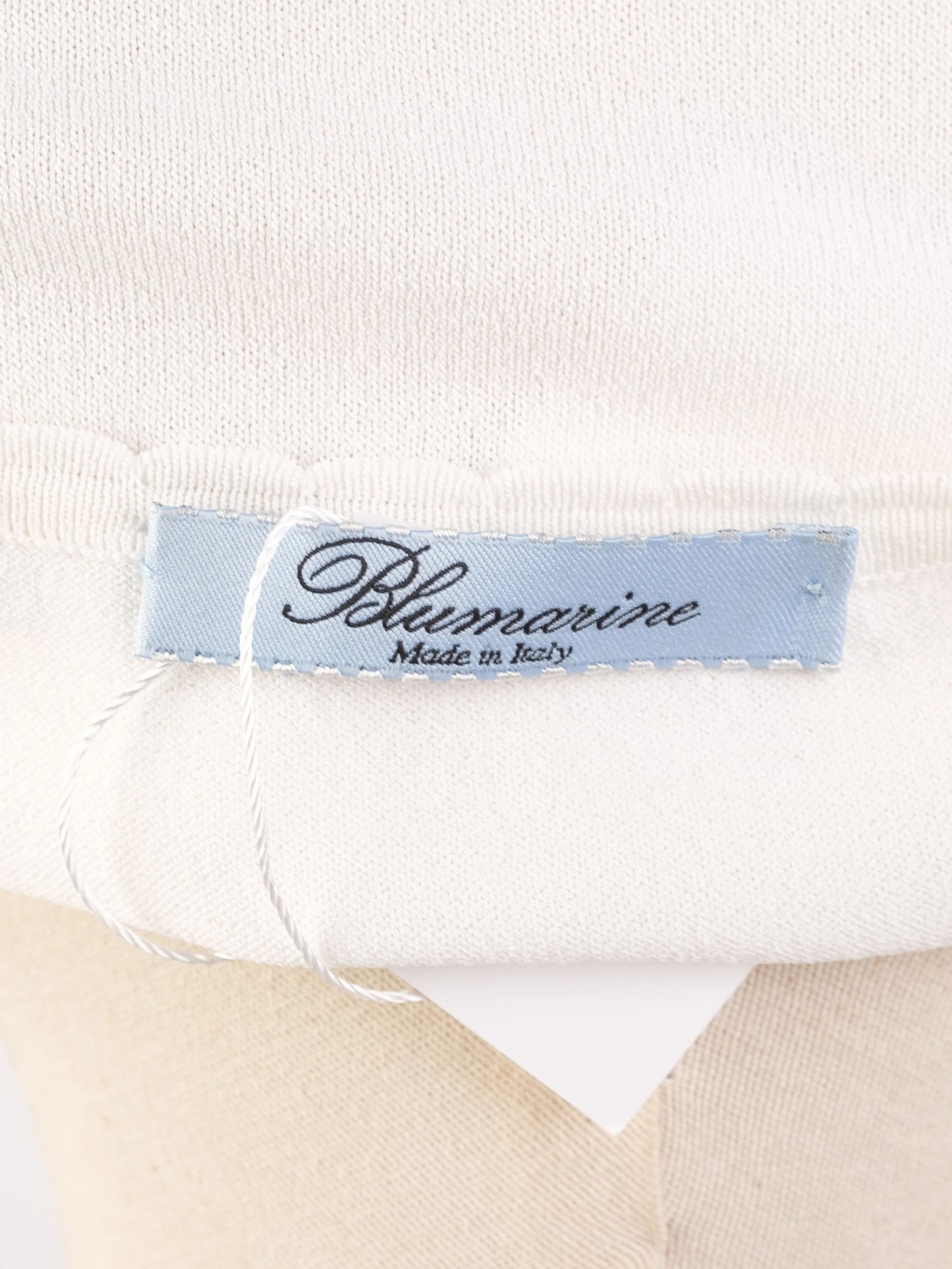 excellent blumarine white sleeveless top size m viscose made in italy