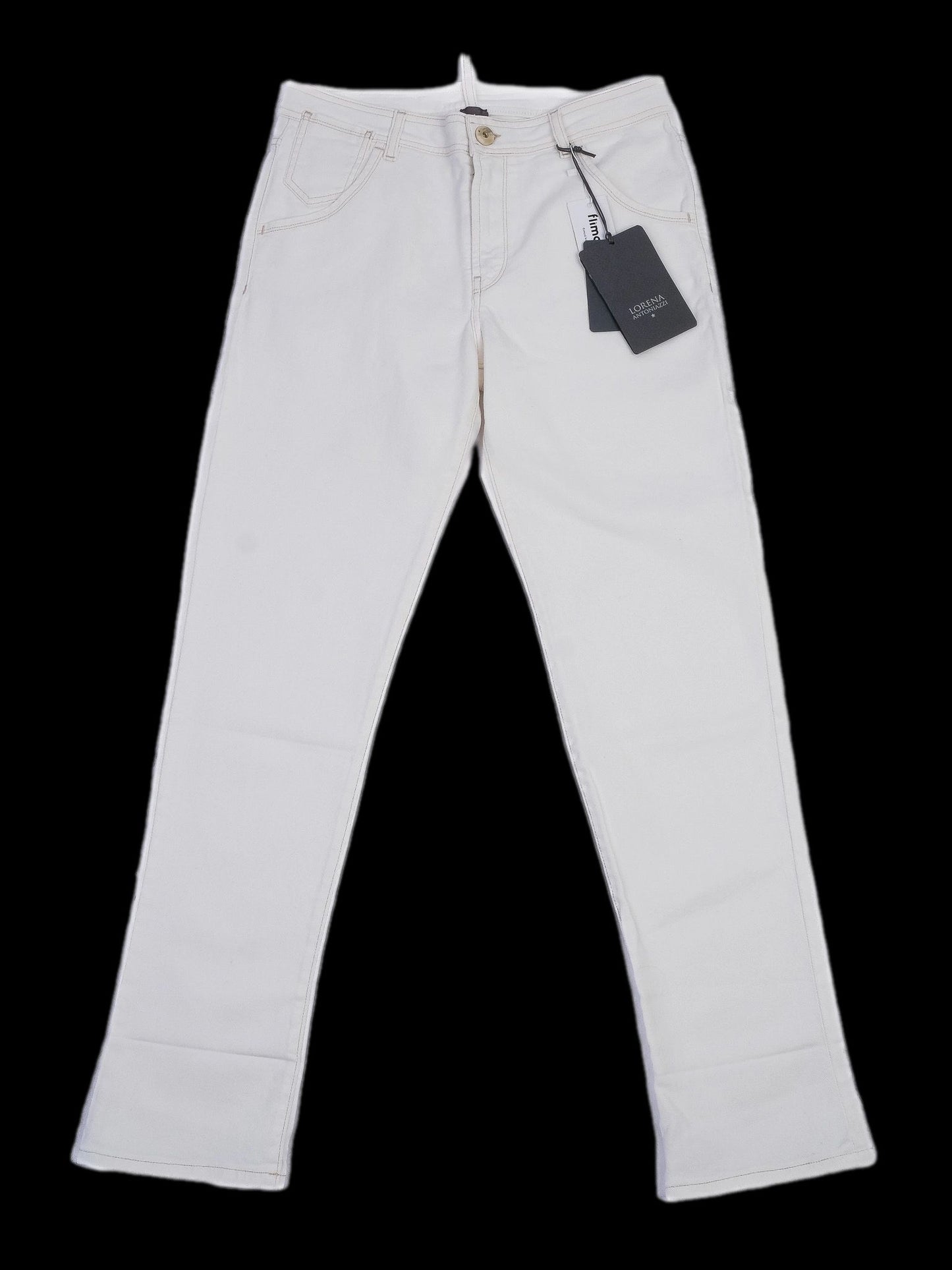 new lorena antoniazzi white pants size m classic design
