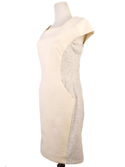 Average Rag&Bone Yellow Wool Dress XS with Textured Panels