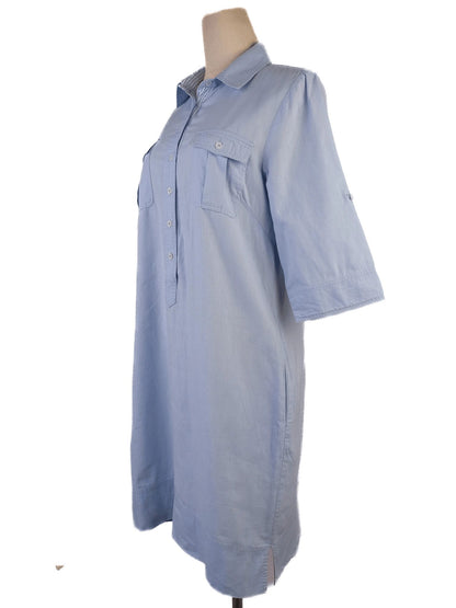 Average Burberry London Light Blue Shirt Dress Size S