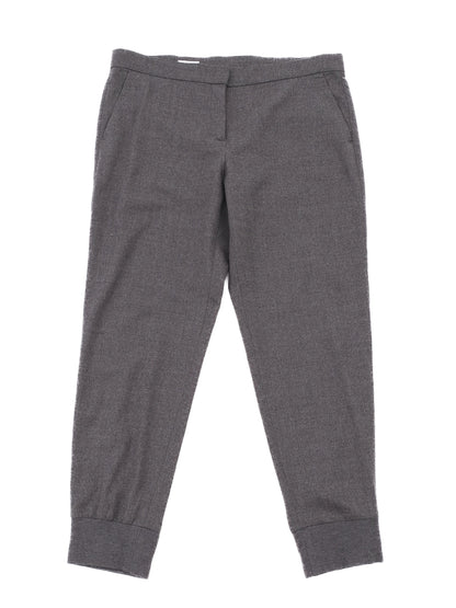 Excellent ESCADA Gray Wool Trousers Women's Size L 42