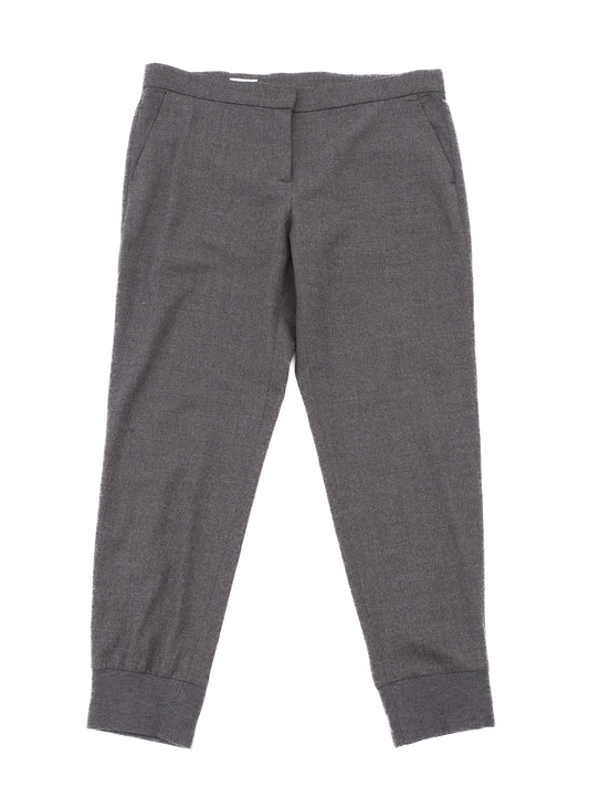 Excellent ESCADA Gray Wool Trousers Women's Size L 42