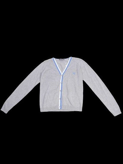 Excellent Bonpoint Gray Cotton Cardigan Size 12 for Kids