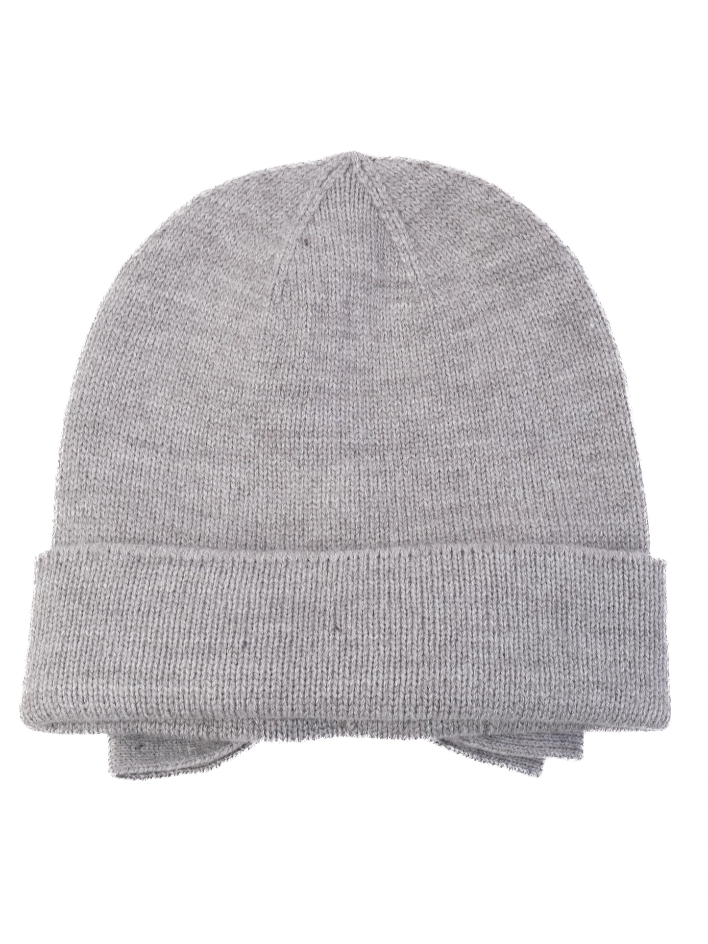 excellent kate spade gray wool beanie hat with bow size s
