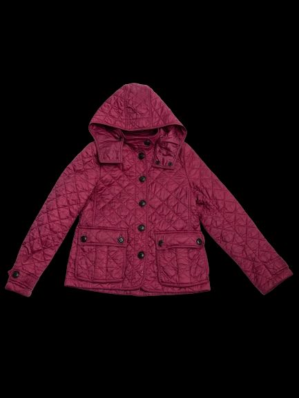 Excellent Burberry Purple Cotton Quilted Jacket for Kids Size 7