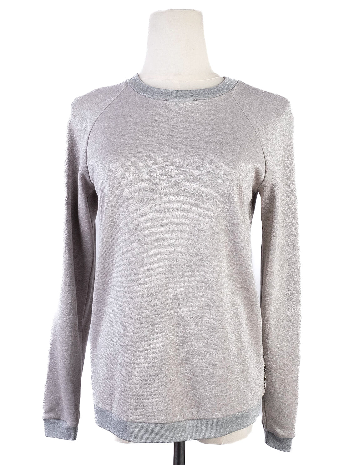 max mara gray womenõs knit top and pants set excellent condition