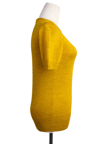 Excellent Etro Mustard Yellow Wool Sweater Size M for Women