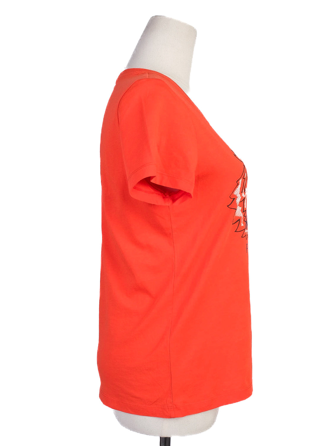 excellent kenzo orange tiger t-shirt women size s cotton paris