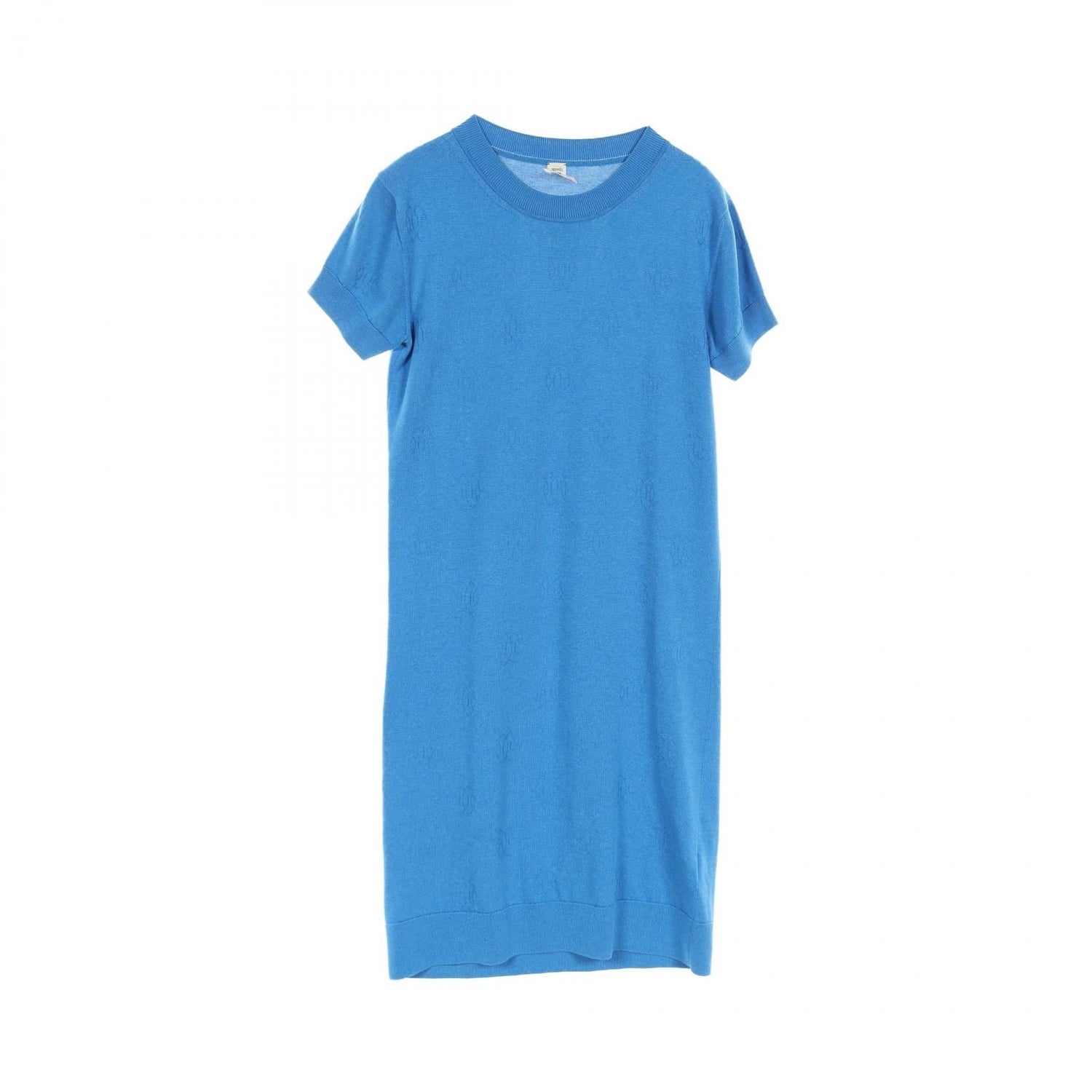 Hermes Dress Blue Silk 16-7712