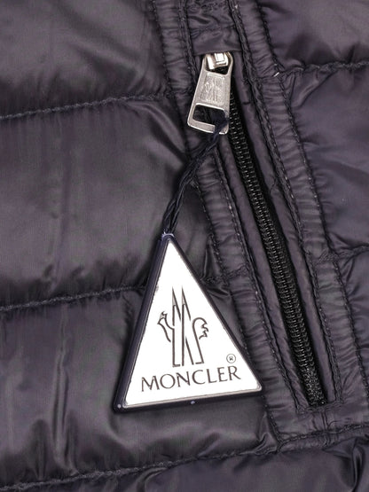Excellent Moncler Kids' Blue Hooded Jacket Size 3 Nylon