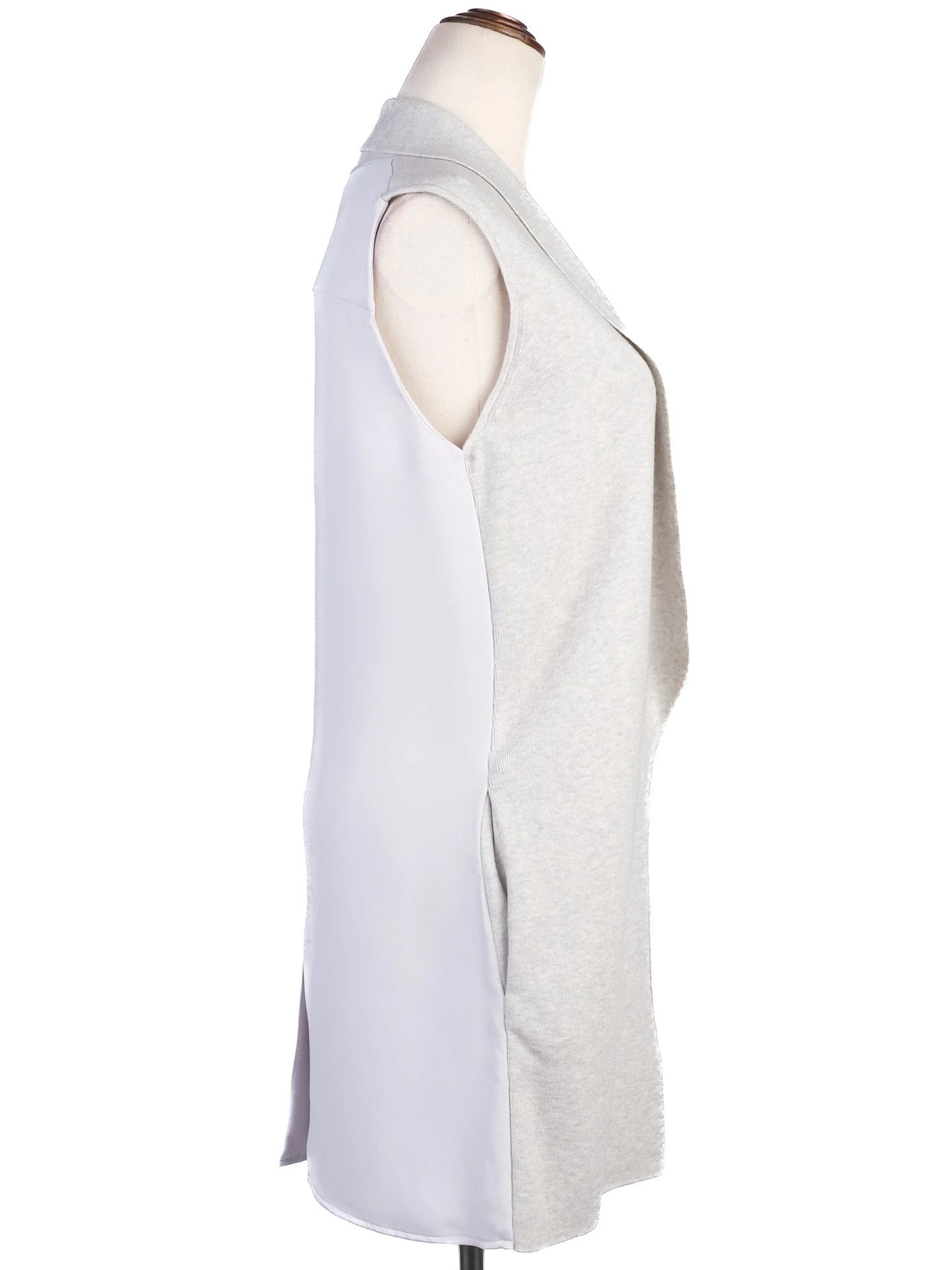 new ted baker gray wool sleeveless vest size xs