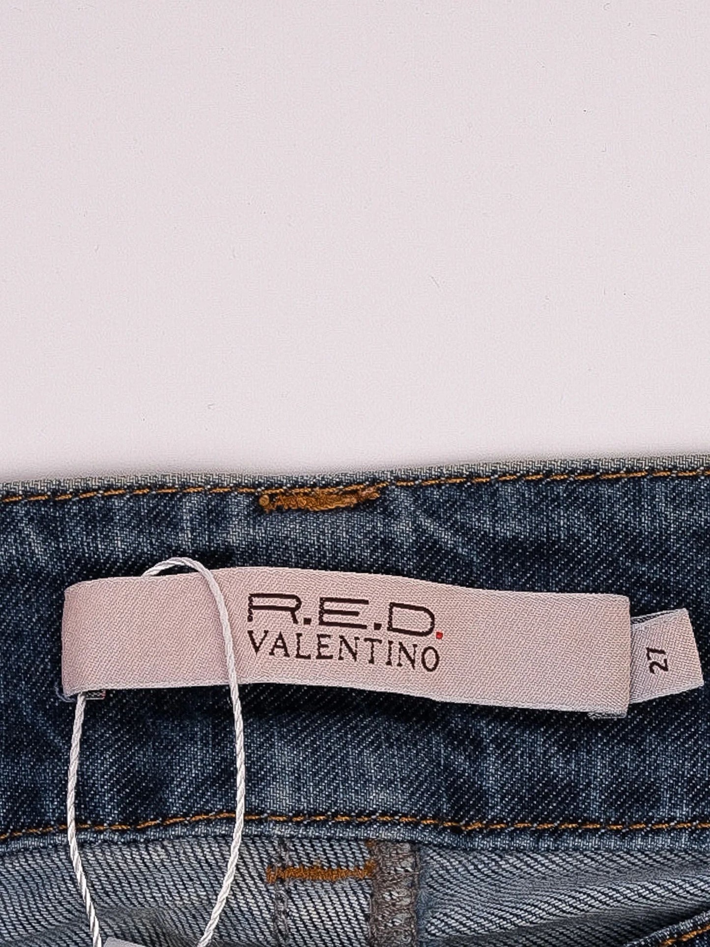 excellent red valentino blue cotton jeans size m
