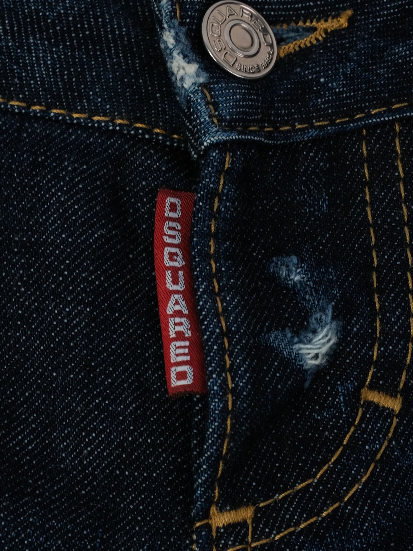 excellent dsquared2 womenõs dark blue denim jeans size m
