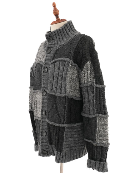 Excellent Bugatti Gray Wool Knitted Cardigan Size XXL