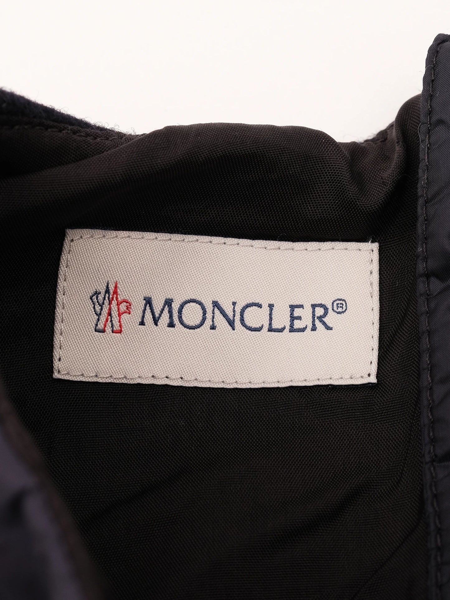 perfect moncler kids blue wool dress size 8 with gold trims