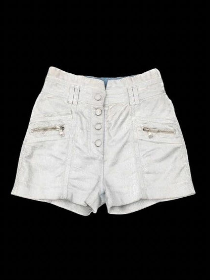 Excellent Balmain Gray Cotton Denim Shorts Size S
