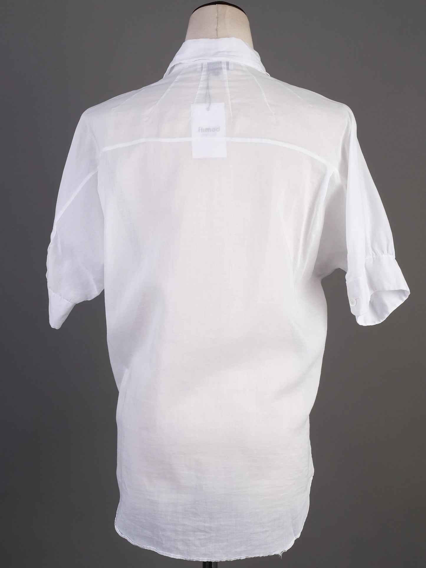 excellent moschino white cotton shirt size m with classic collar