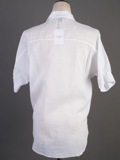 Excellent Moschino White Cotton Shirt Size M with Classic Collar