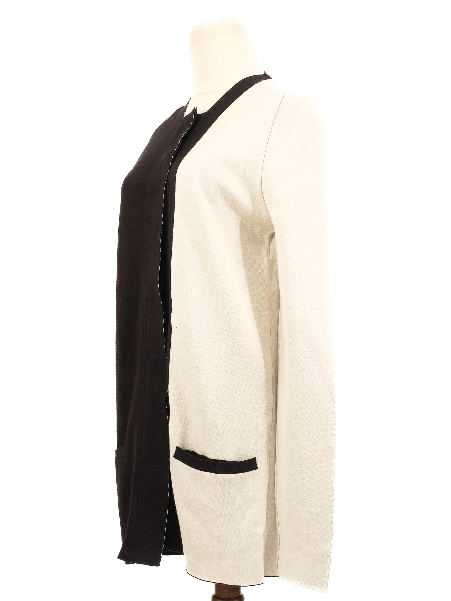 perfect haider ackermann womenõs cardigan m color-block wool