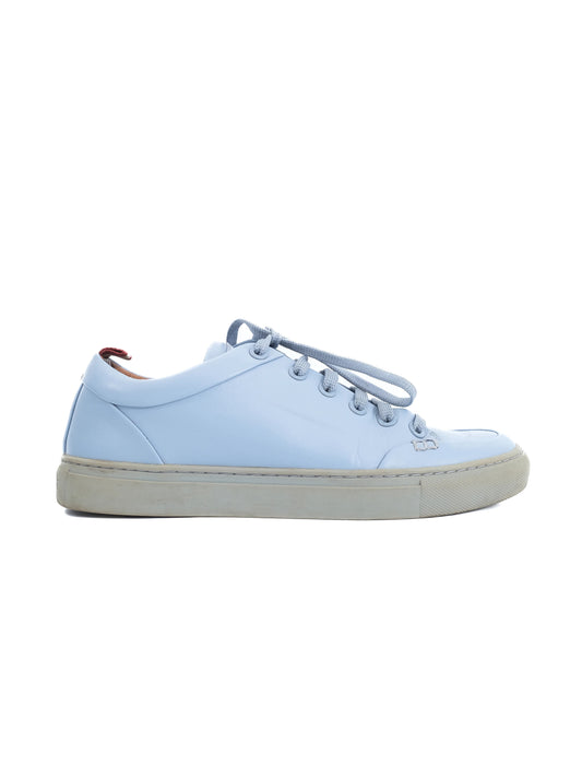 Excellent Bally Blue Leather Sneakers Size 37.5 Women