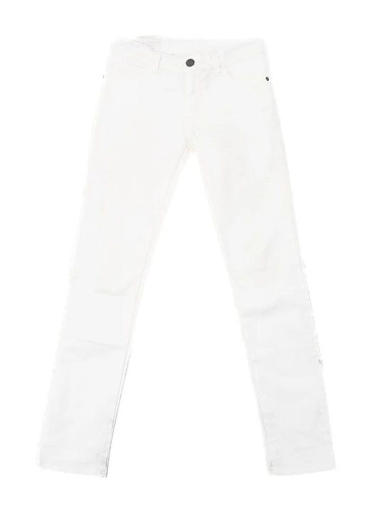 Gucci White Cotton Jeans for Kids Size 7 - Excellent Condition