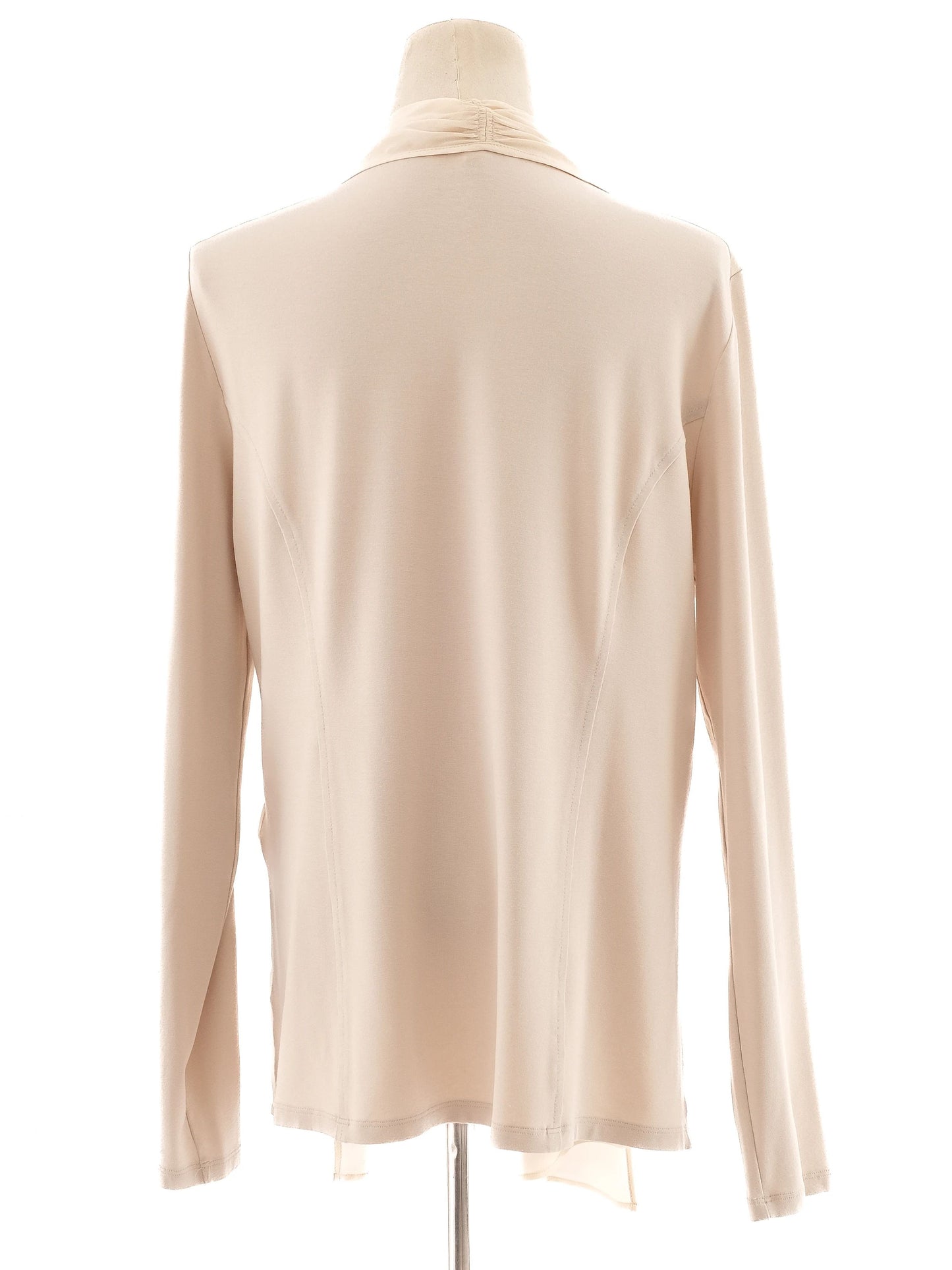 excellent marccain orange long-sleeved open-front cardigan women