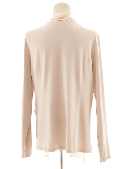 Excellent MarcCain Orange Long-Sleeved Open-Front Cardigan Women