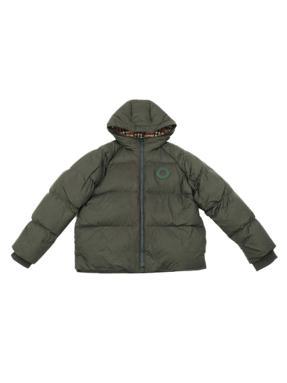 Perfect Burberry Green Puffer Jacket for Kids Size 14