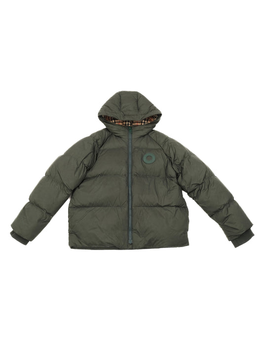 Perfect Burberry Green Puffer Jacket for Kids Size 14