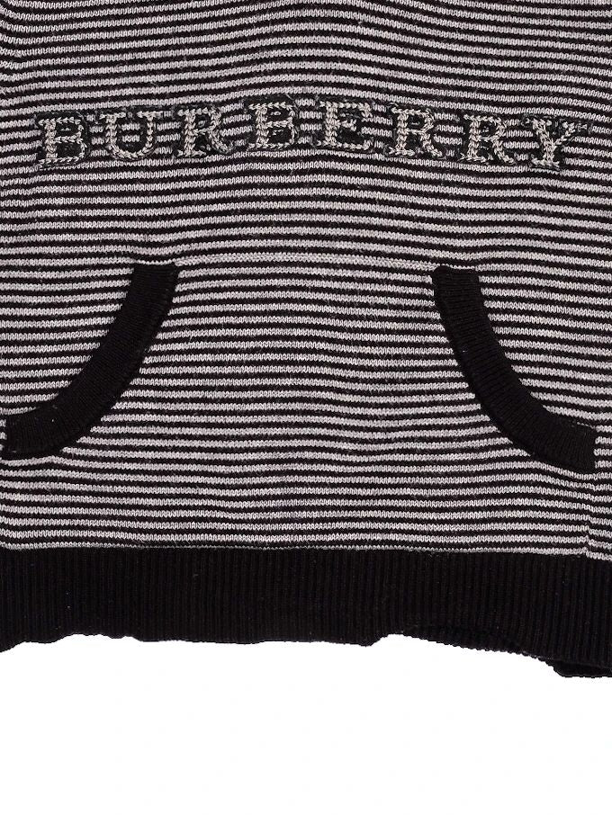 excellent burberry gray hooded sweater for infants size 6m