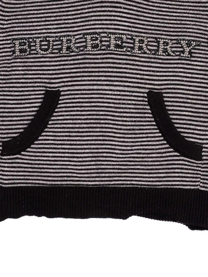 Excellent Burberry Gray Hooded Sweater for Infants Size 6M