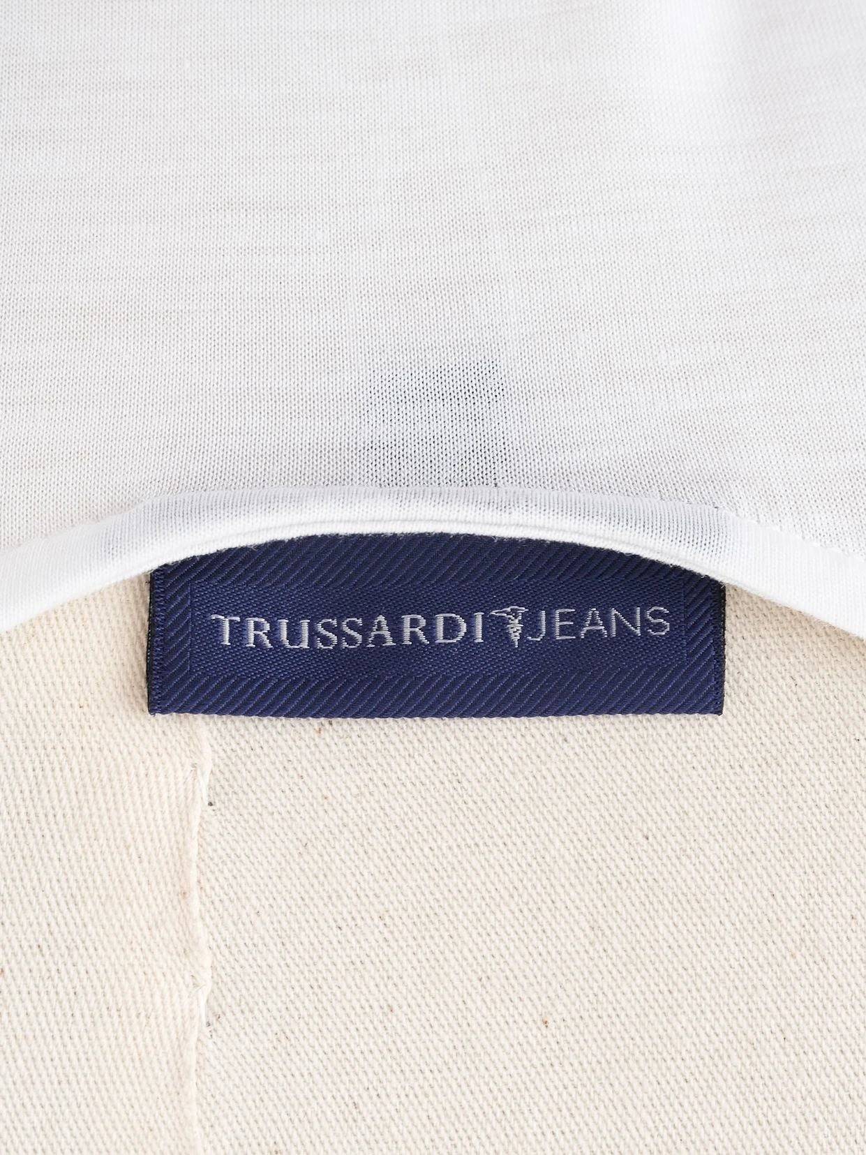 trussardi white lyocell sleeveless top size l excellent condition