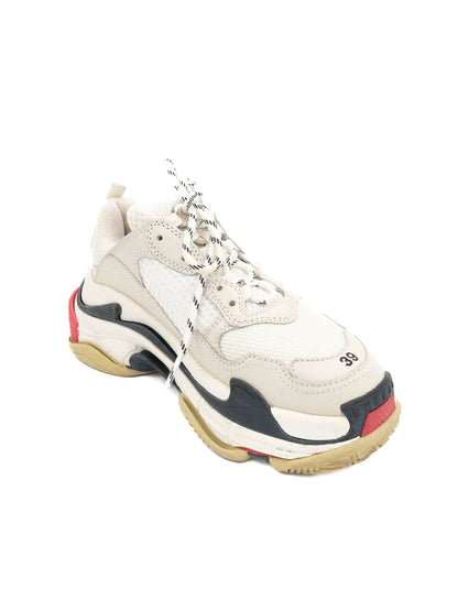 Excellent Balenciaga Triple S Sneakers Gray Textile Size 39 Women