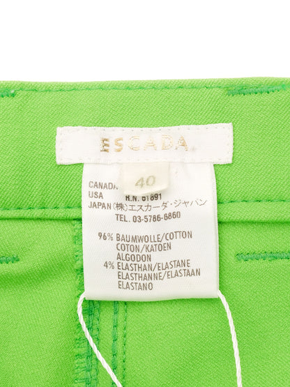 Excellent Escada Green Pants Women's Size M Elastane