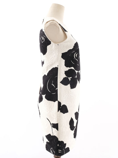 NEW Dolce Gabbana Sleeveless Floral Dress White Size S