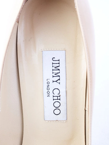 Average Jimmy Choo White Leather High-Heeled Shoes Women