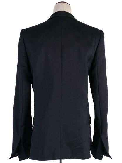 Excellent Stella McCartney Black Blazer Wool Snake Print Lapels