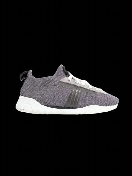 excellent tod's gray textile sneakers size 38 with white sole