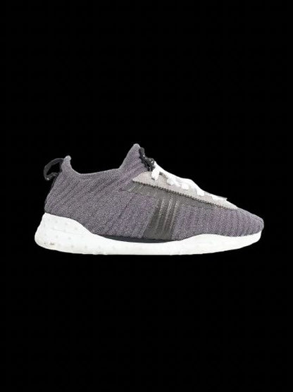 Excellent Tod's Gray Textile Sneakers Size 38 with White Sole